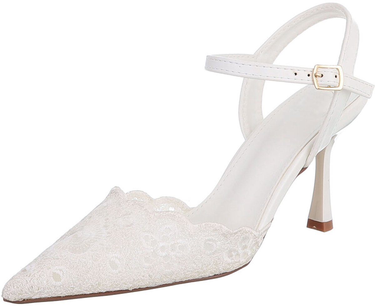 Slingback Pumps - Spitse Neus - Dames Mt:41