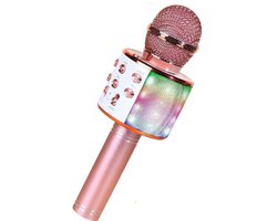 Karaokemicrofoon, draadloze bluetooth-microfoon voor kinderen, met led, draagbare karaokemachine om te zingen, karaoke, meisjes, jongens, speelgoed, cadeaus, karaoke-luidspreker, recorder voor