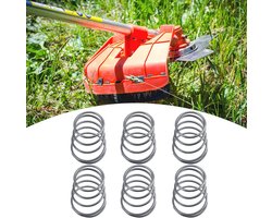SnelShoppen - 3.8cm Trimmer Head Spring voor Brushcutter - 5 Stuks Vervangingsveren - Universele Grastrimmer Accessoires - Staal - Gemakkelijk te Inst