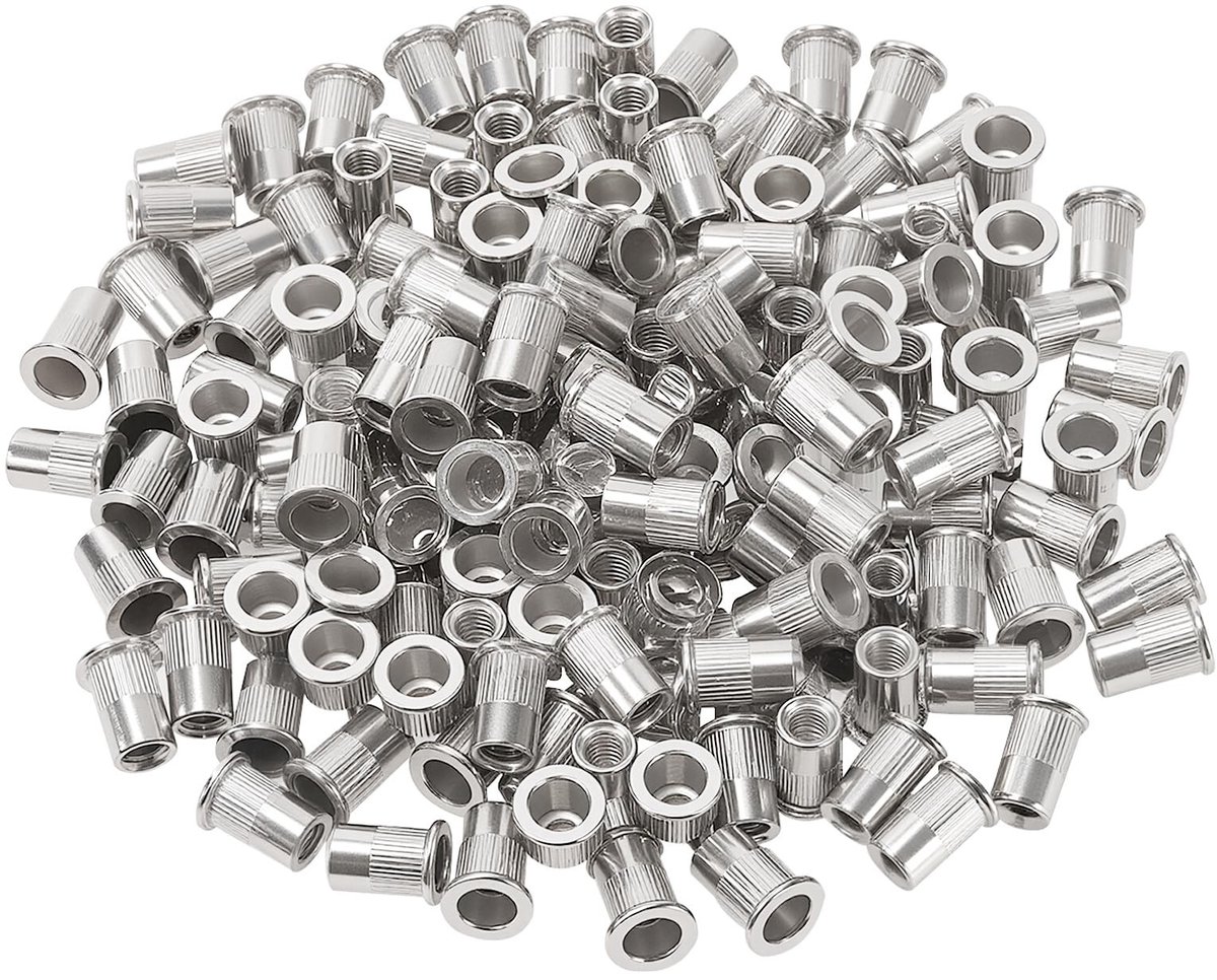 Solidchoice - 200 Stuks M6 RVS Blindklinkmoeren voor Metaalverbindingen