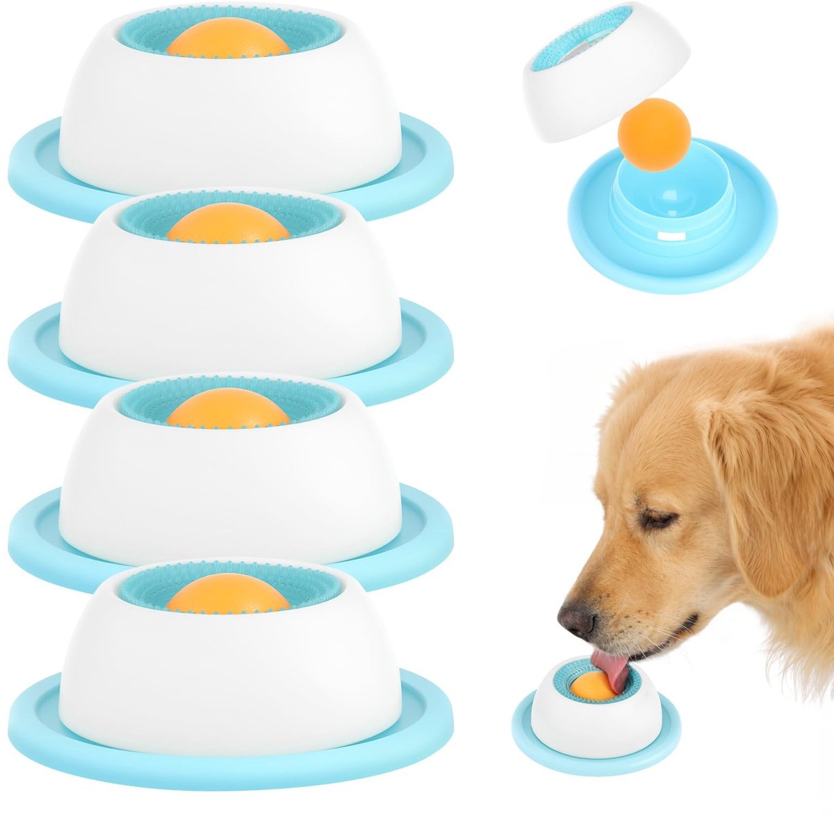 4 Stuks Antislip Likmat voor Honden en Puppies