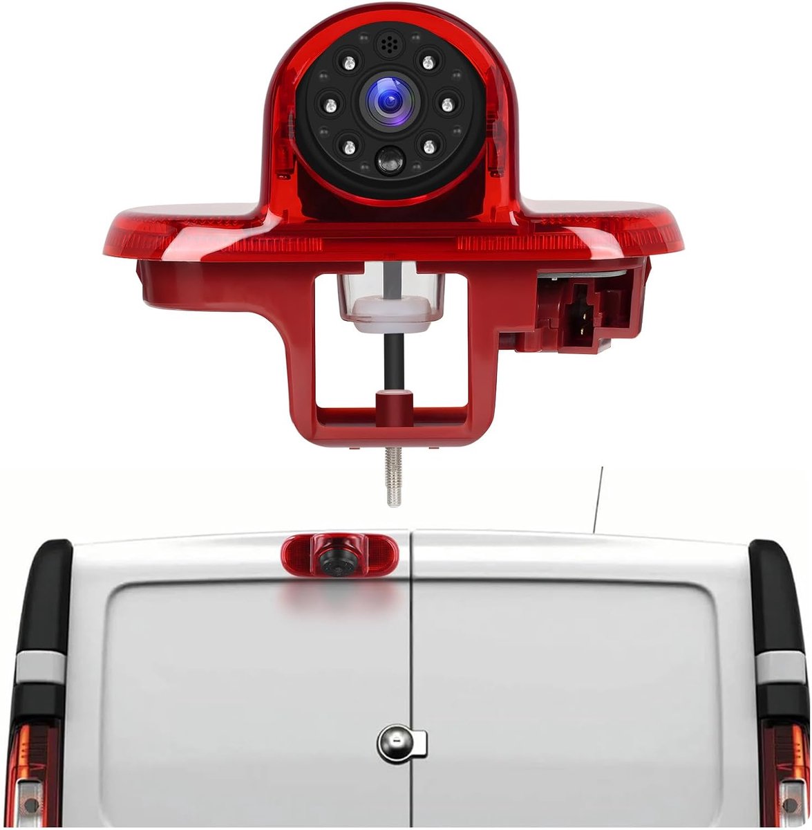 Achteruitrijcamera Renault Trafic 2001-2014 - 3e remlicht - waterdicht IP67 - veilig achteruitrijden - ShopVlot