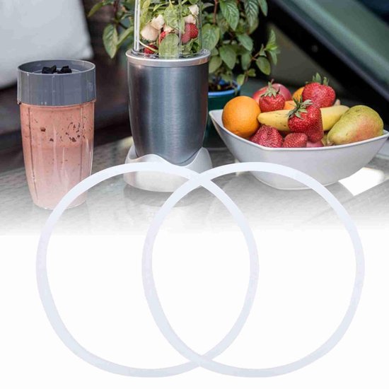 Rubberen Afdichting Pakking Ringen - Siliconenafdichtingen voor 600 W Juicer, 2PCS Vervangende Pakkingen voor Extractorbladen en Deksels, Duurzaam en Flexibel van Merkloos — afbeelding 4