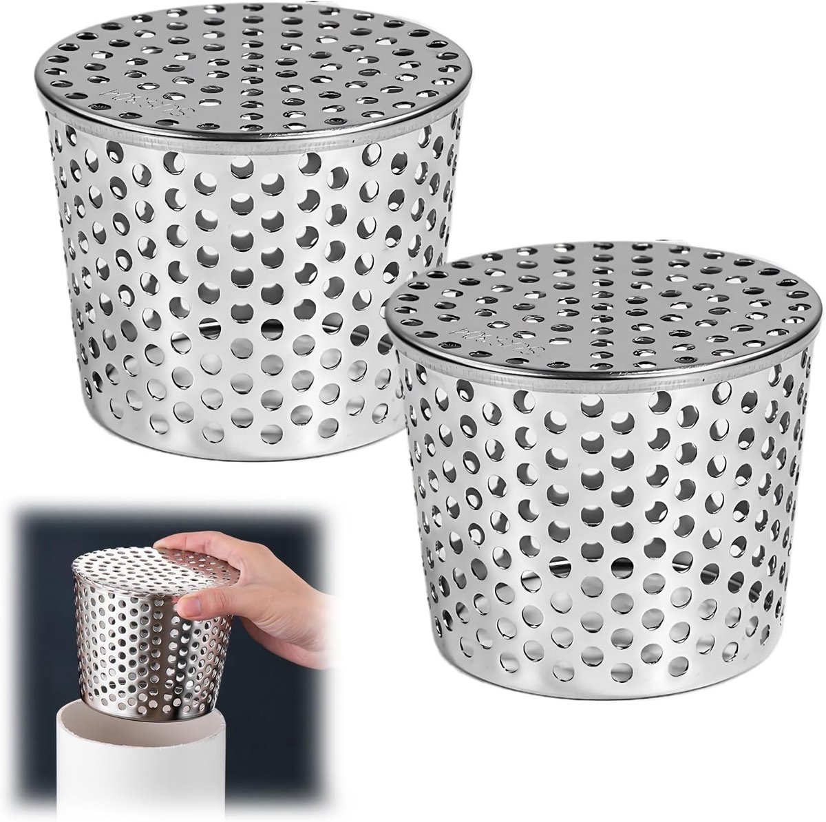 Bladvangers voor dakgoten 110-90mm - RVS - Houd je tuin schoon - ShopVlot