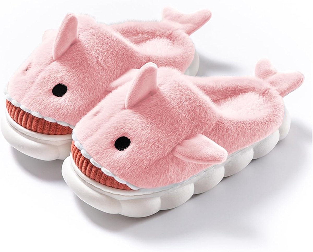 Huisslippers Shark - 3D Pluche - Zacht en Comfortabel - Ideaal voor Thuisgebruik - ShopVlot