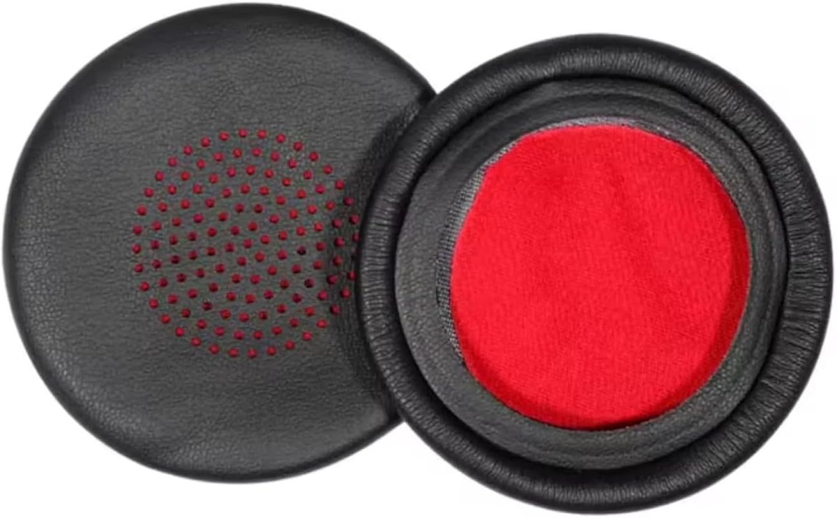 Oorkussens vervangset - zacht leer - geschikt voor Plantronics Voyager Focus en BlackWire - verhoog het draagcomfort - ShopVlot