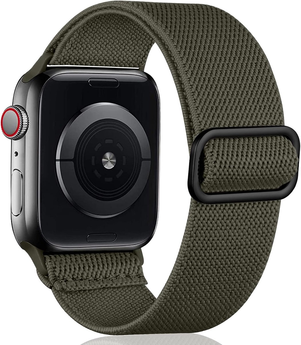 Nylon Sport Armband 38mm/40mm/42mm/44mm - Verstelbaar - Army Green - Ideaal voor Apple Watch - ShopVlot