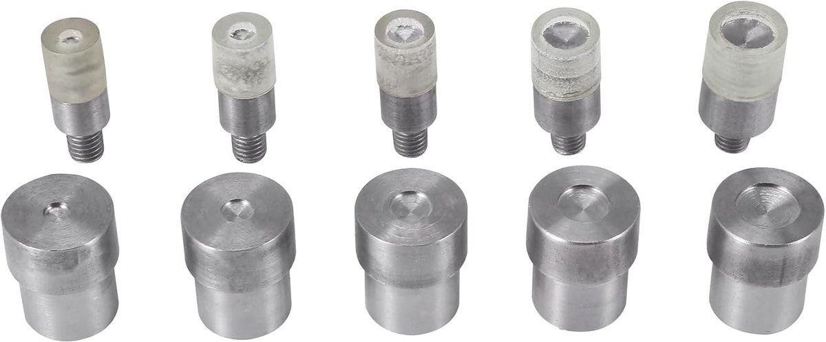 Dubbele doppen klinknagels 5 sets (5 mm/6 mm/8 mm/10 mm/12 mm) - veelzijdig gebruik - ideaal voor banners en gordijnen - ShopVlot