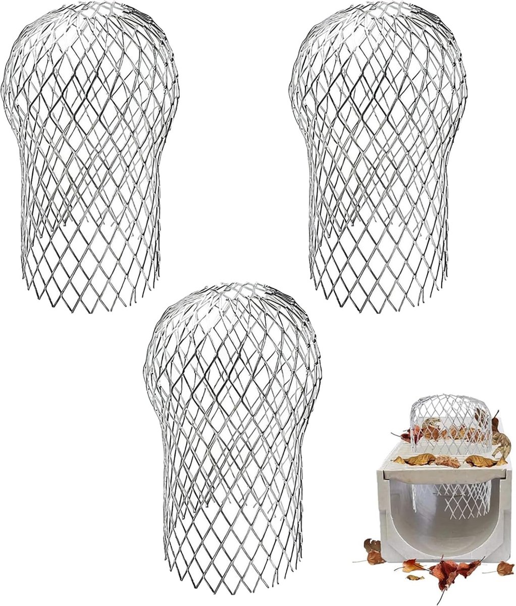 SnelShoppen - Fall Pipe Bescherming, Gootbescherming, Bladfilter, Bladscherm, Metaal, Goten, Bladbescherming, Bladvanger, Regenpijp Bescherming voor B
