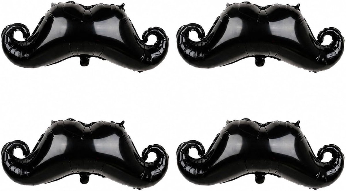 ALEGRE® 4 stuks Vaderdag baardballonnen - ShopVlot