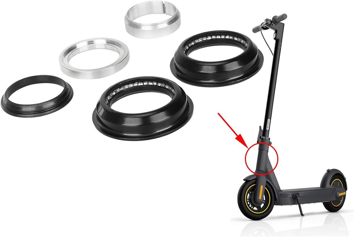 TREFAN Scooter Fork Bearing Scale for Segway Ninebot Max G30 / G30E LL/G30 Handlebar Head Bearing Electric Scooter - ShopVlot