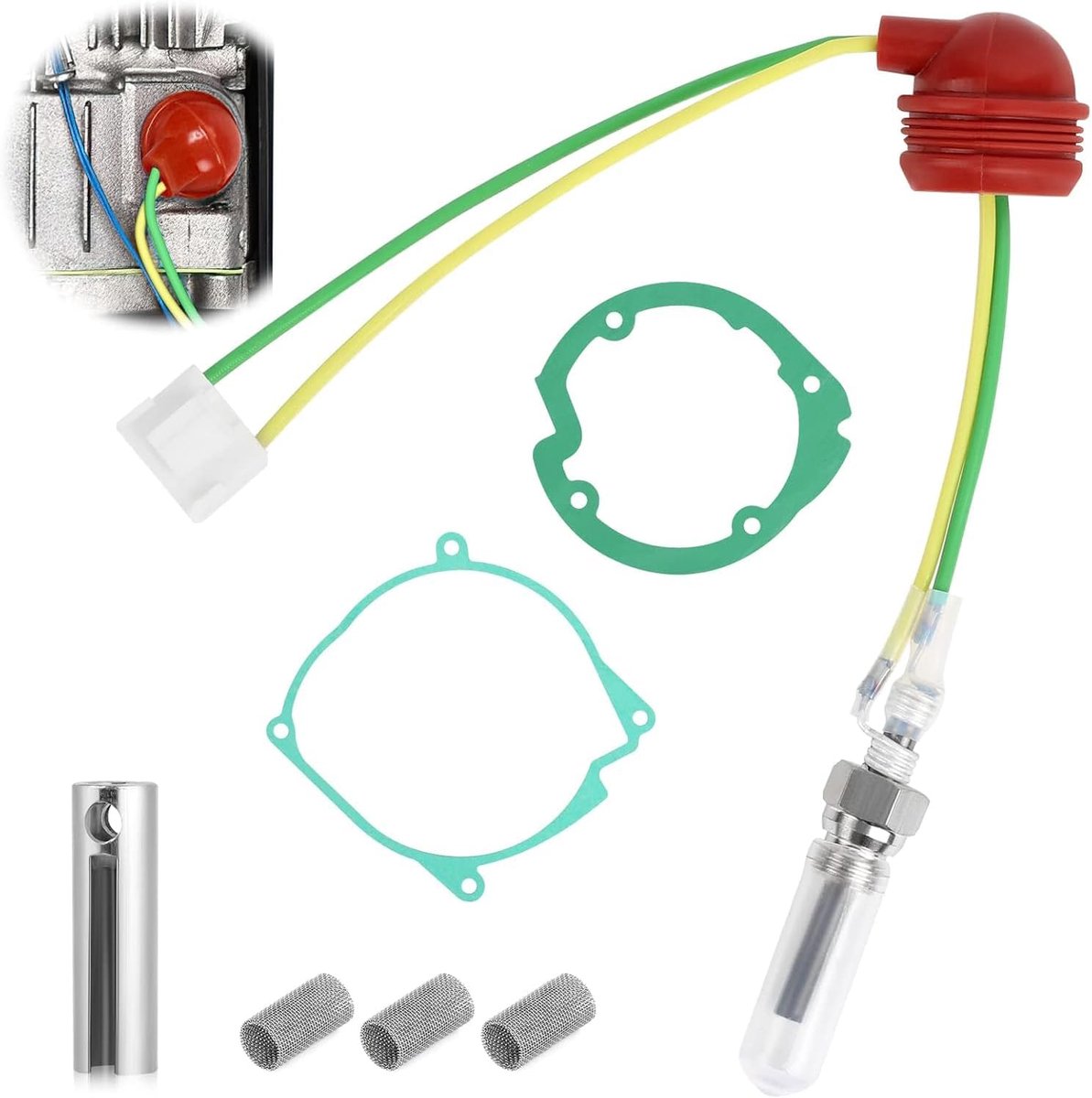 Glow Plug Floor Heater, 7 Pieces Glow Plugs, Diesel Floor Heater, 12 V, 3 KW, 5 KW, 8 KW, Standing Heater, Ceramic - ShopVlot