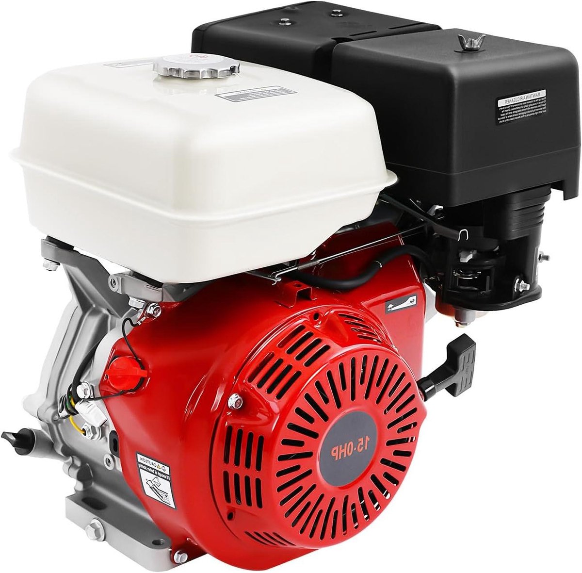 4-takt benzinemotor - Industriële motor - Apparaten Aandrijven - Krachtige 15 pk motor - 420 cc - rood