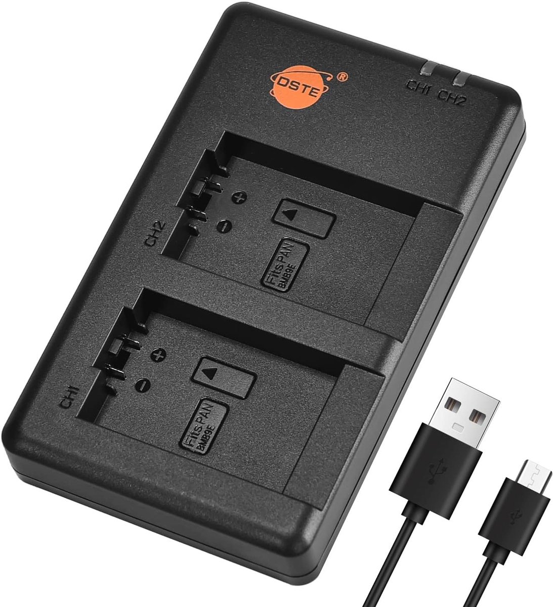 DSTE DE-A83 DE-A83BA DE-A84 DE-A84AA DE-A84AB Battery USB Dual Fast Charger Compatible for DMW-BMB9E, DMW-BMB9 - ShopVlot
