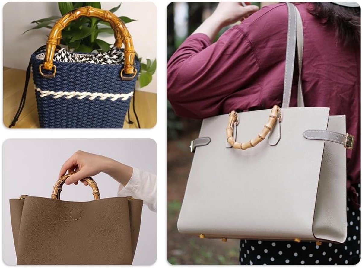 Pack of 8 Bamboo Handbags, Bamboo Handbags, Handbags Handbags, Hooks, Women's Handbags, Crafts - ShopVlot