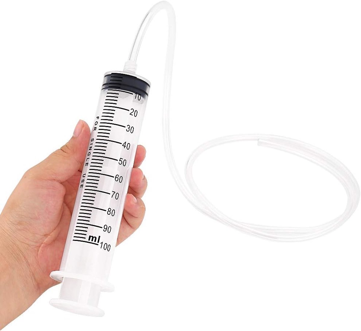 2 x 100 ml plastic syringe for industrial and scientific experiments in the laboratory - ShopVlot