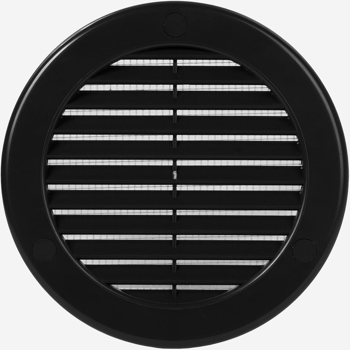 Vent Systems Ventilation Cover, Black, 100mm (Opening Size), Round Ventilation Grille Plastic Mesh Screen, CVAC - ShopVlot