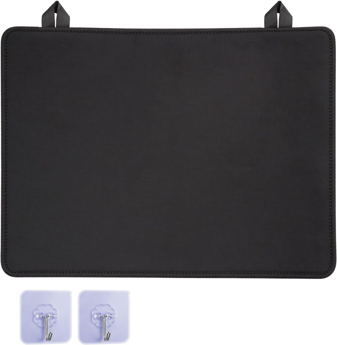 Kookplaat beschermplaat 61,5 × 53 cm - zwart rubber - hittebestendig - bescherming tegen krassen - ShopVlot