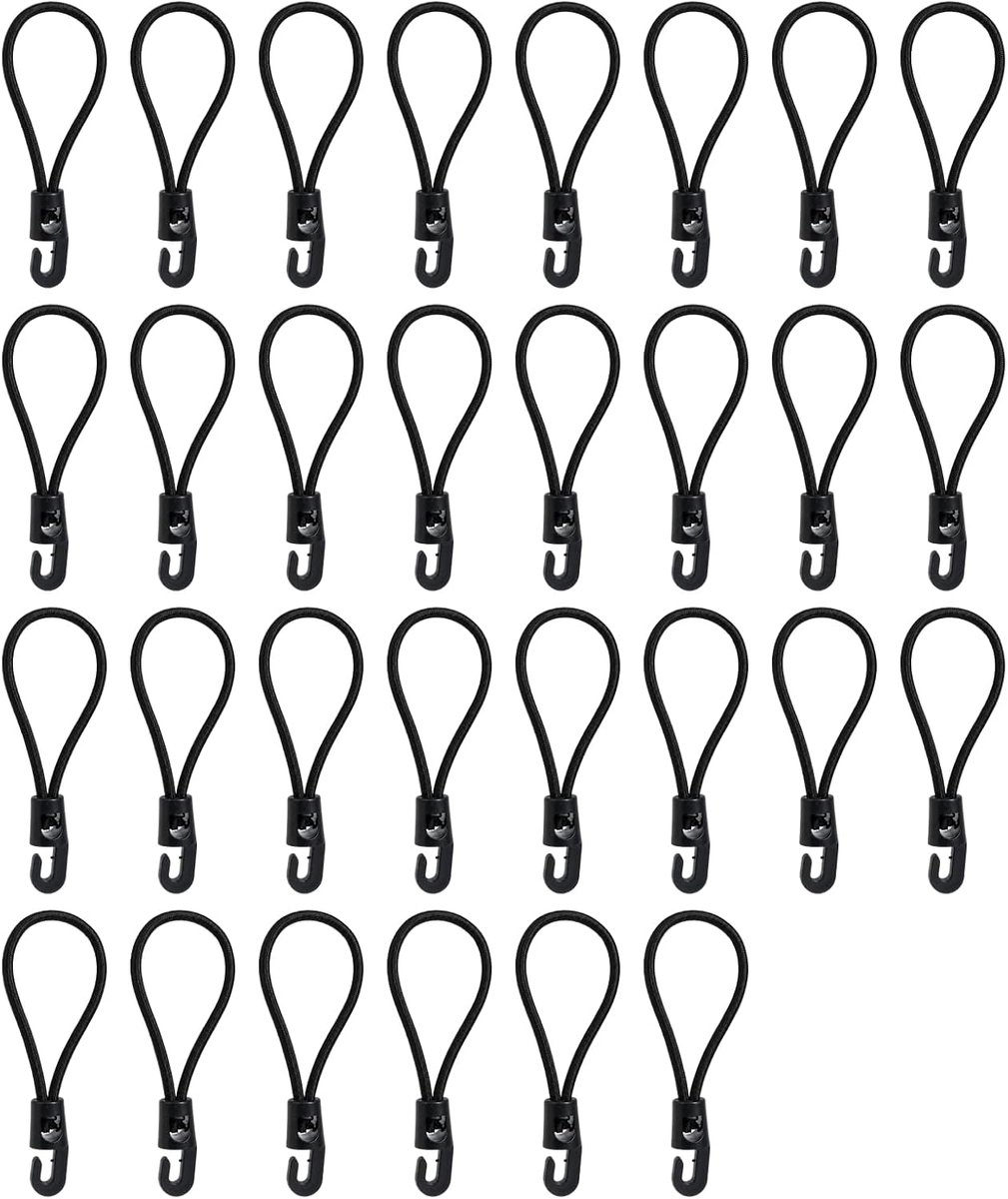 Elastische spanbanden 30 stuks - 10 cm - natuurlijke kern - hoge elasticiteit voor stevige bevestiging - ShopVlot