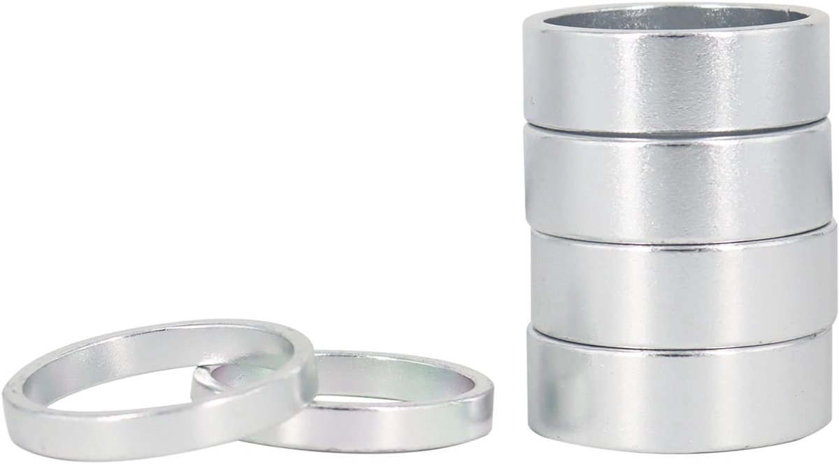 A-Head Spacer Set 25.4MM - Aluminium - Lichtgewicht 35g - Voor fietssturen - ShopVlot