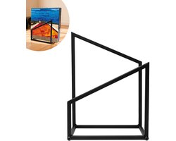 Pinguïn Records LP opbergsysteem – Vinyl Nest Mini – LP platenrek geschikt voor circa 25 LP’s – LP houder – Vinyl houder – Gemaakt van gepoedercoat staal – Zwart