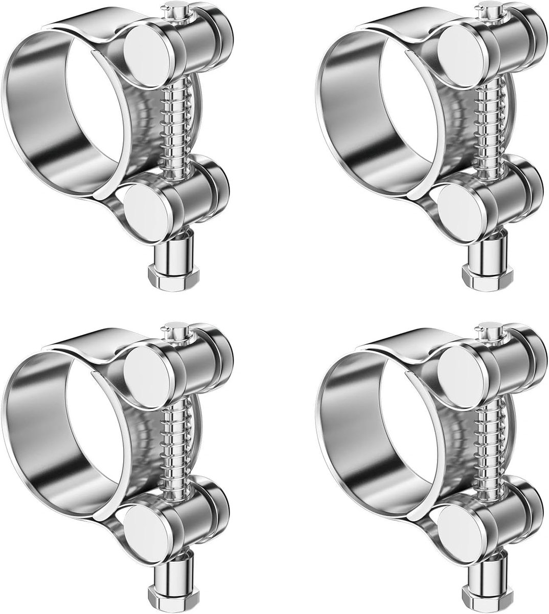 Slangklem set 29-31 mm - roestvrij staal - verstelbaar - ideaal voor uitlaat en waterbuizen - ShopVlot