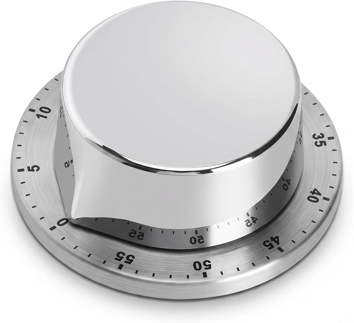Eierwekker mechanisch - roestvrij staal - 72 dB alarm - ideaal voor koken - ShopVlot
