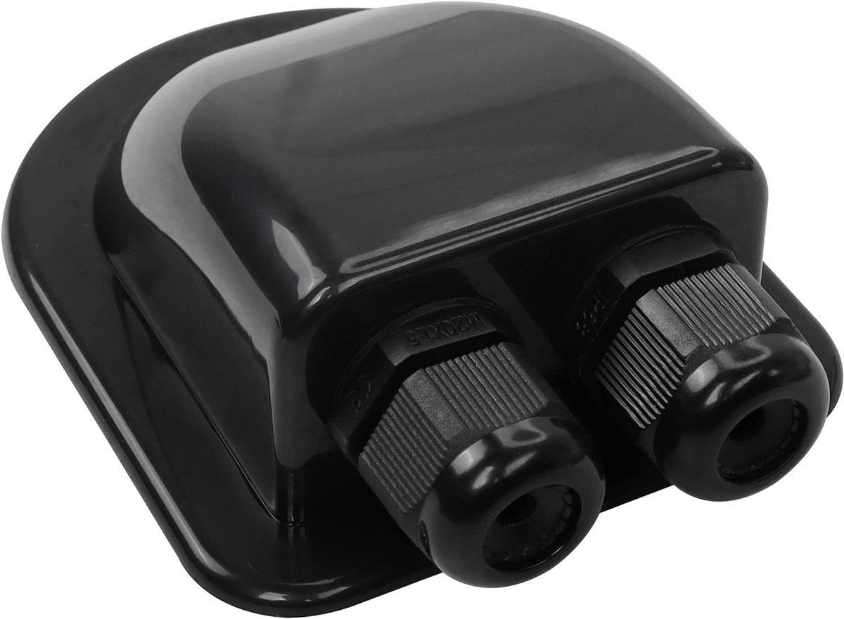 Kabeldoorvoer IP68 - Dubbele kabelinvoer - Waterproof ABS - Voor zonnepanelen en campers - ShopVlot