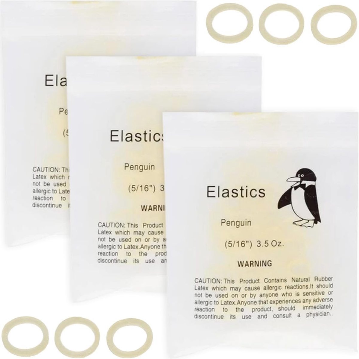 300 Stuks Elastische Orthodontische Bands voor Tanden, Multifunctionele Rubber Bands voor Orthodontie, Transparante 5/16 Inch Tandenbanden voor Beugels en Gapbehandeling