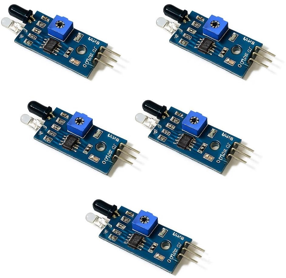 infrarood nabijheidssensor modules - 5 stuks - digitale sensor - ideaal voor Arduino projecten - ShopVlot