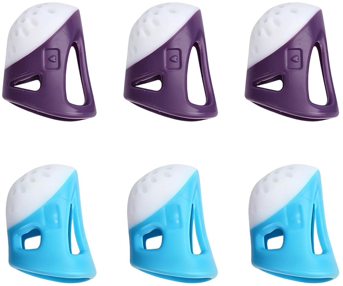 Solidchoice - Set van 6 Siliconen Vingerbeschermers in 2 Maten