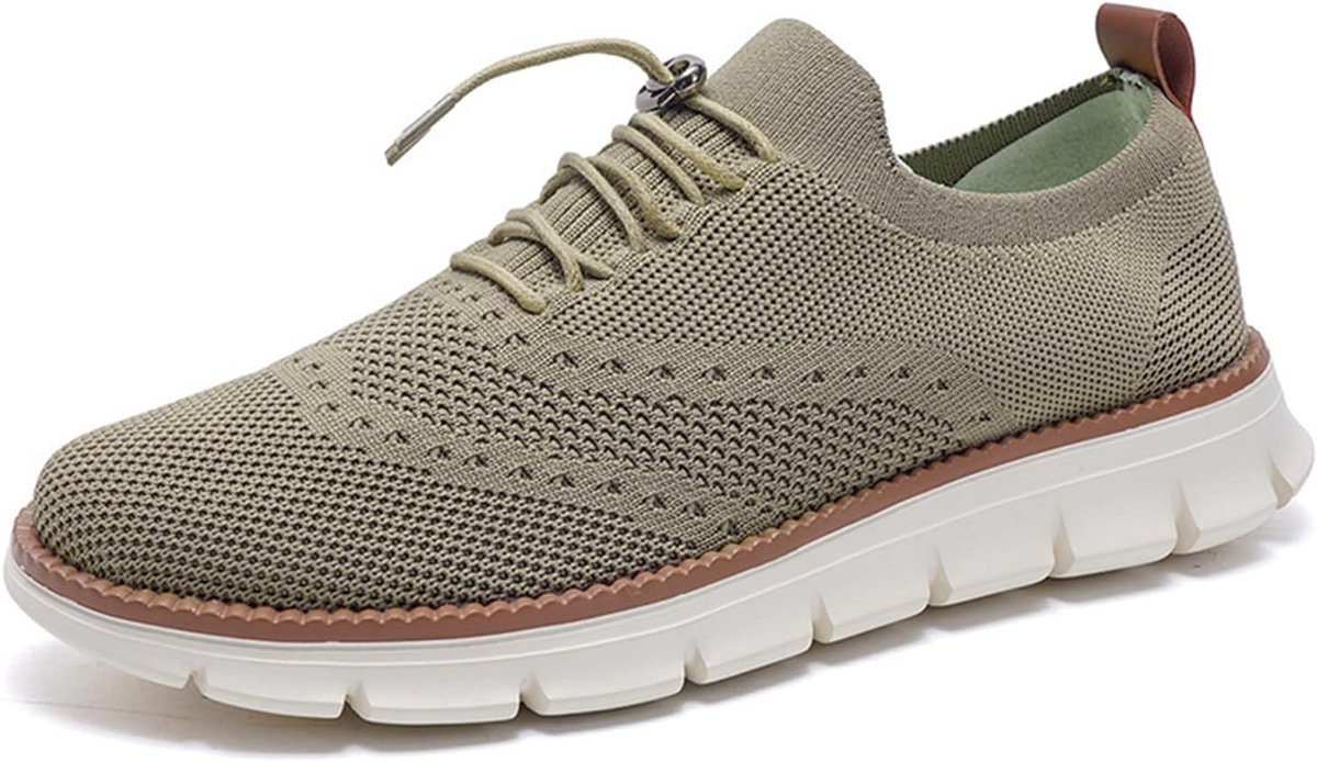 Casual Oxford Schoenen Heren 43 - Ademend Mesh - Slip On - Perfect voor de Zomer - ShopVlot