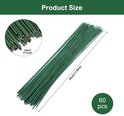 Een bosje van 60 groene bloemendraden, elk 30 cm lang en 2 mm dik.