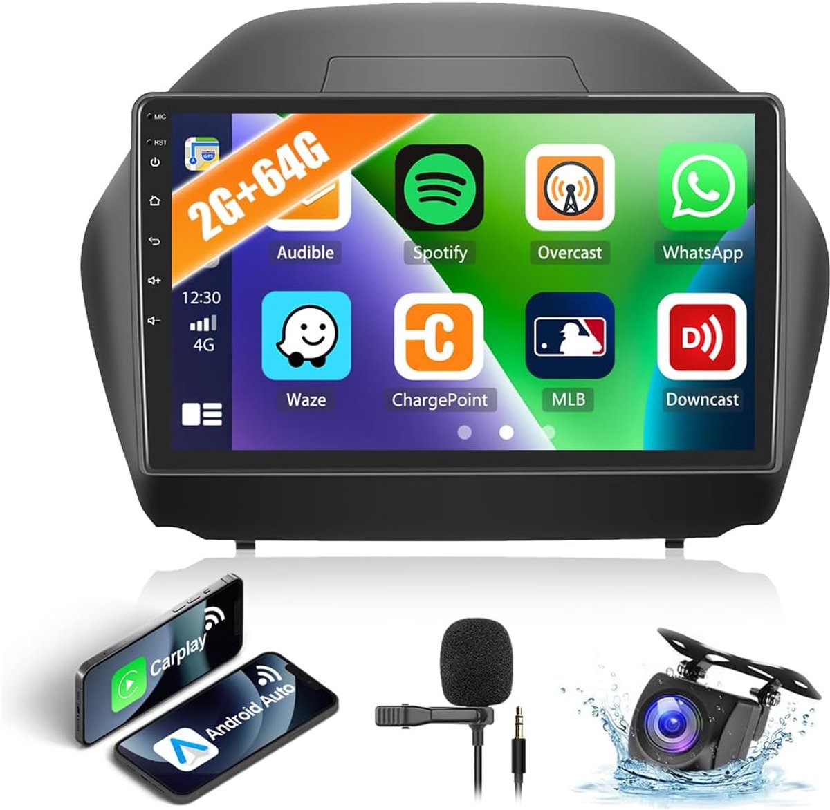 Auto radio 10 inch - Android 15 - CarPlay draadloos - GPS en achteruitrijcamera - ShopVlot