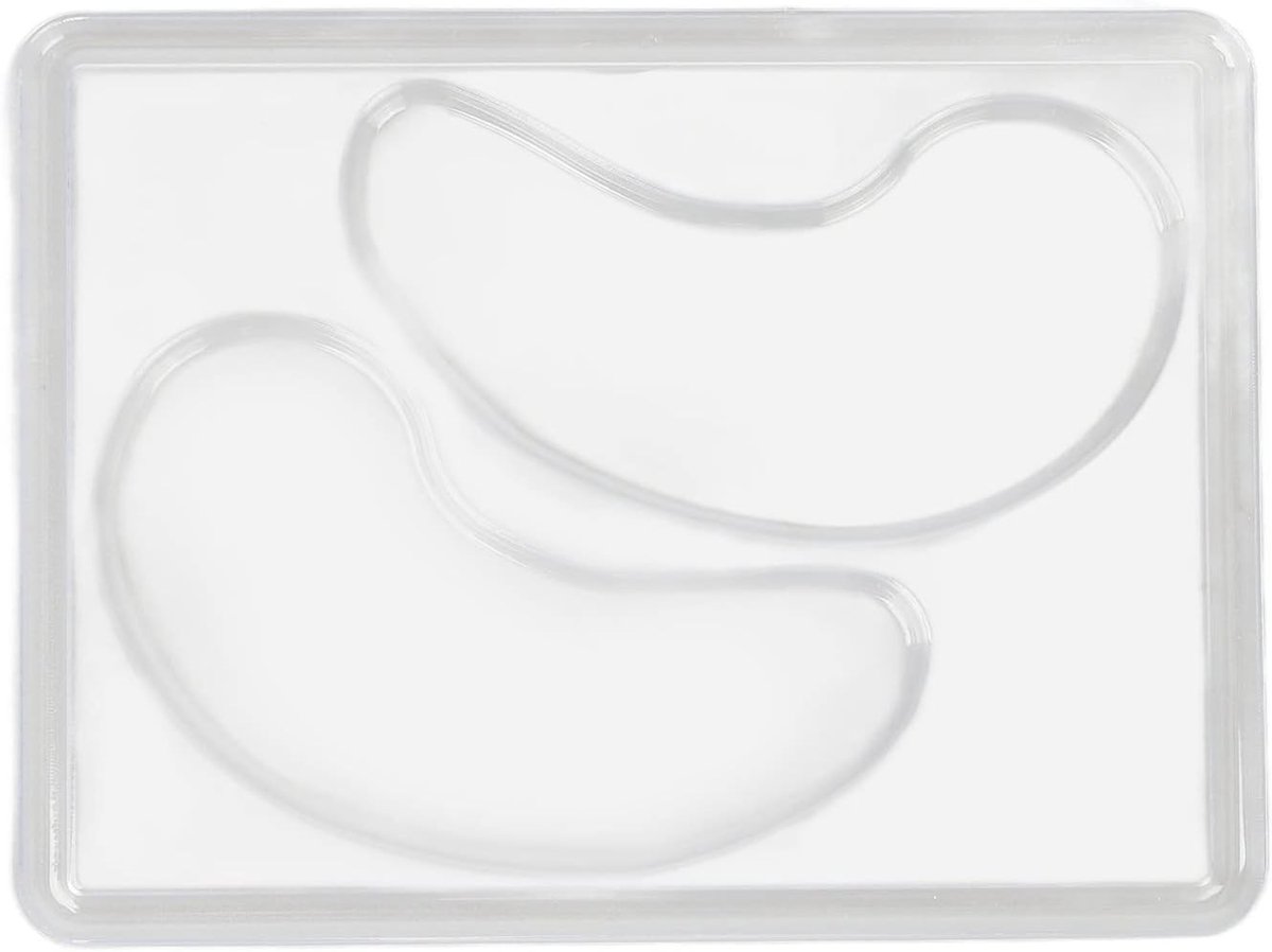 12 Stuks Herbruikbare Transparante Oogmasker Patches voor Onder Ogen met DIY Masker Maker en Tray voor Verzorging