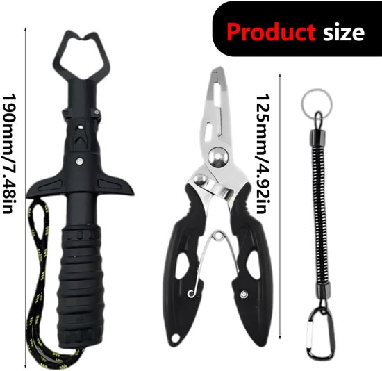Hengeltang set 3 stuks - roestvrij staal - multifunctioneel - ideaal voor beginners - ShopVlot — afbeelding 5