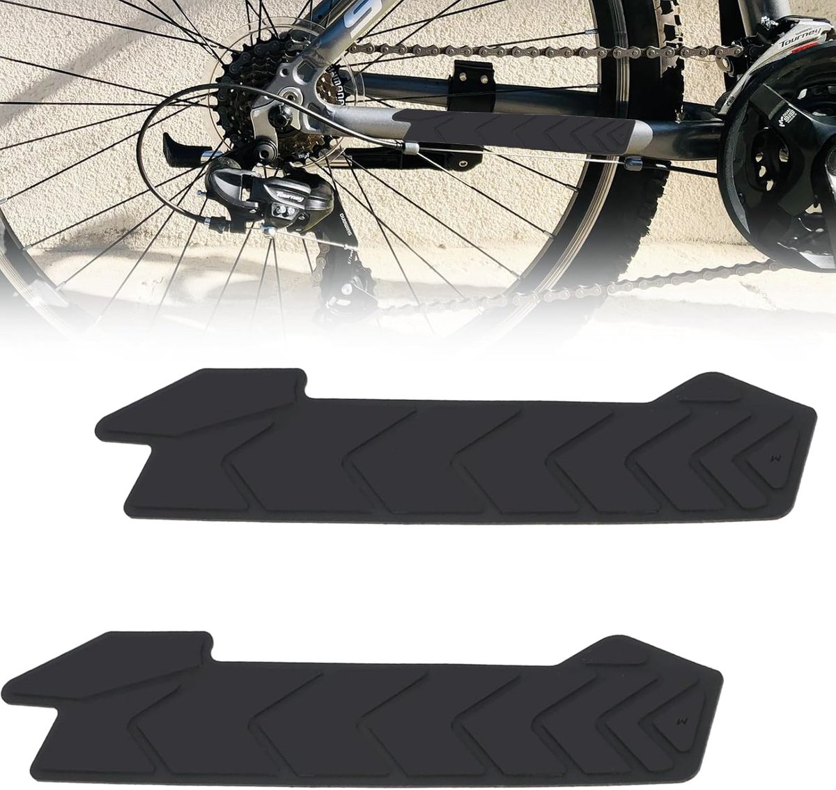 Fietskettingsteunbescherming 2 stuks - siliconen - veilige bescherming tegen krassen - ShopVlot