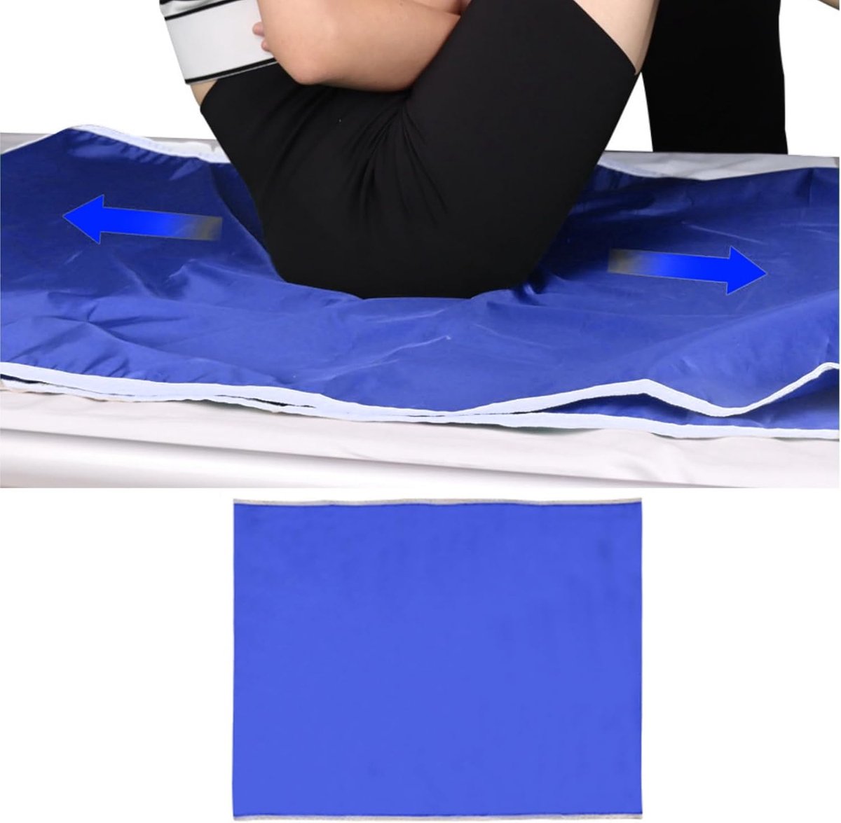 Patiëntoverdrachtshulpmiddel 75 x 95 cm - Blauw, lichtgewicht - Geschikt voor zware en gehandicapte personen - ShopVlot