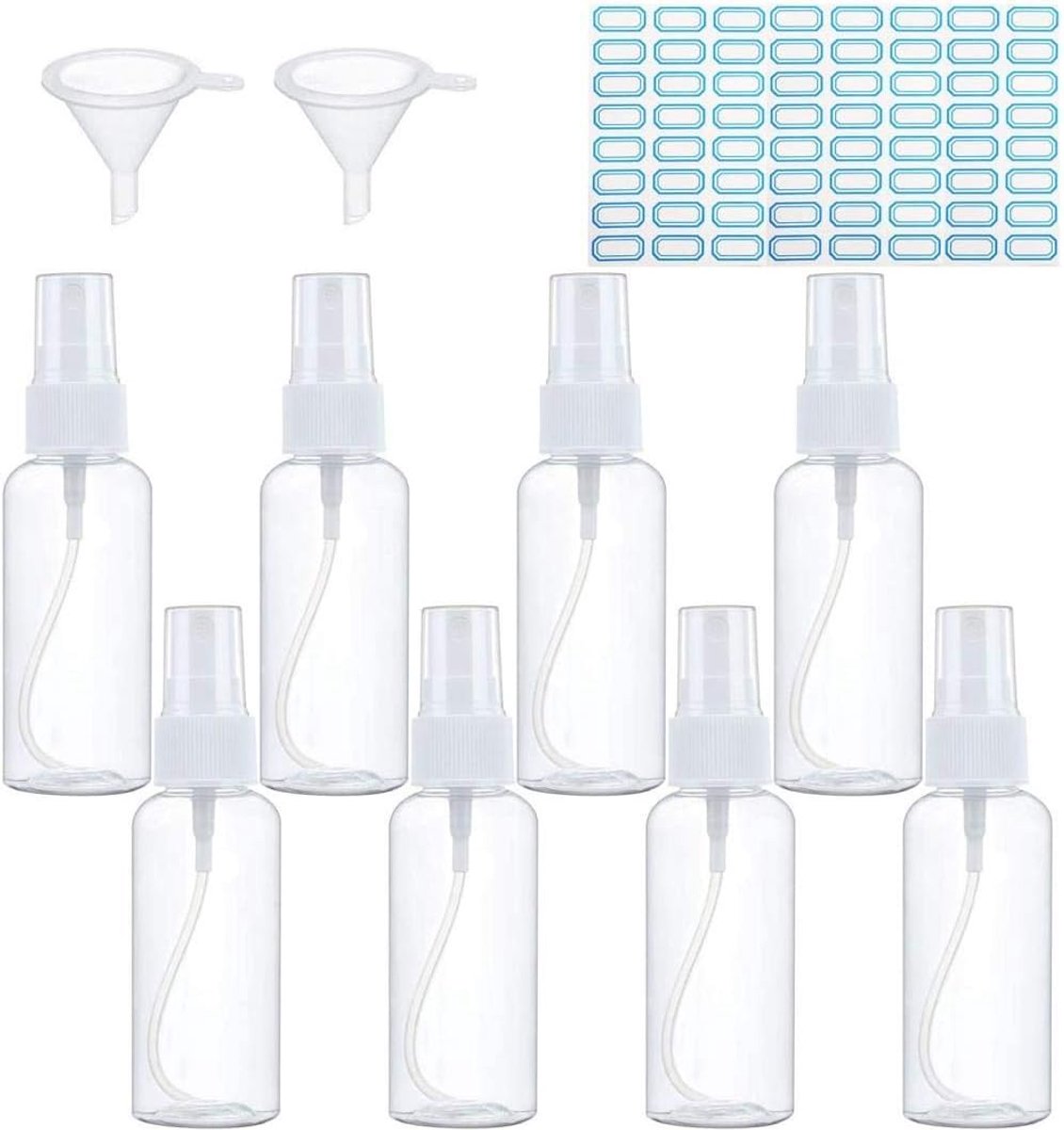 Sprayfles 50 ml - Hoge kwaliteit PET - Fijne mist spray - Ideaal voor reizen - ShopVlot