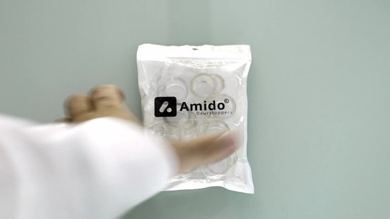 Amido® - Deurstopper - 8 Stuks - Transparant - Siliconen - Deurstop - Muur bescherming