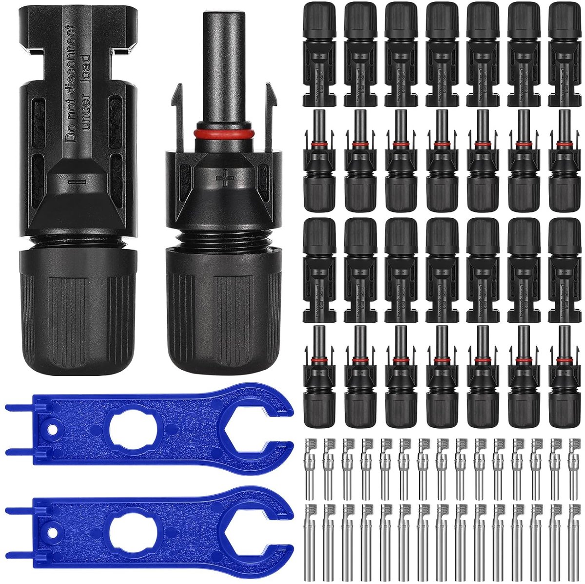 Solar plugs set 15 paar - fotovoltaïsche connectoren - IP67 waterdicht - eenvoudig uitbreiden van zonne-installatie - ShopVlot