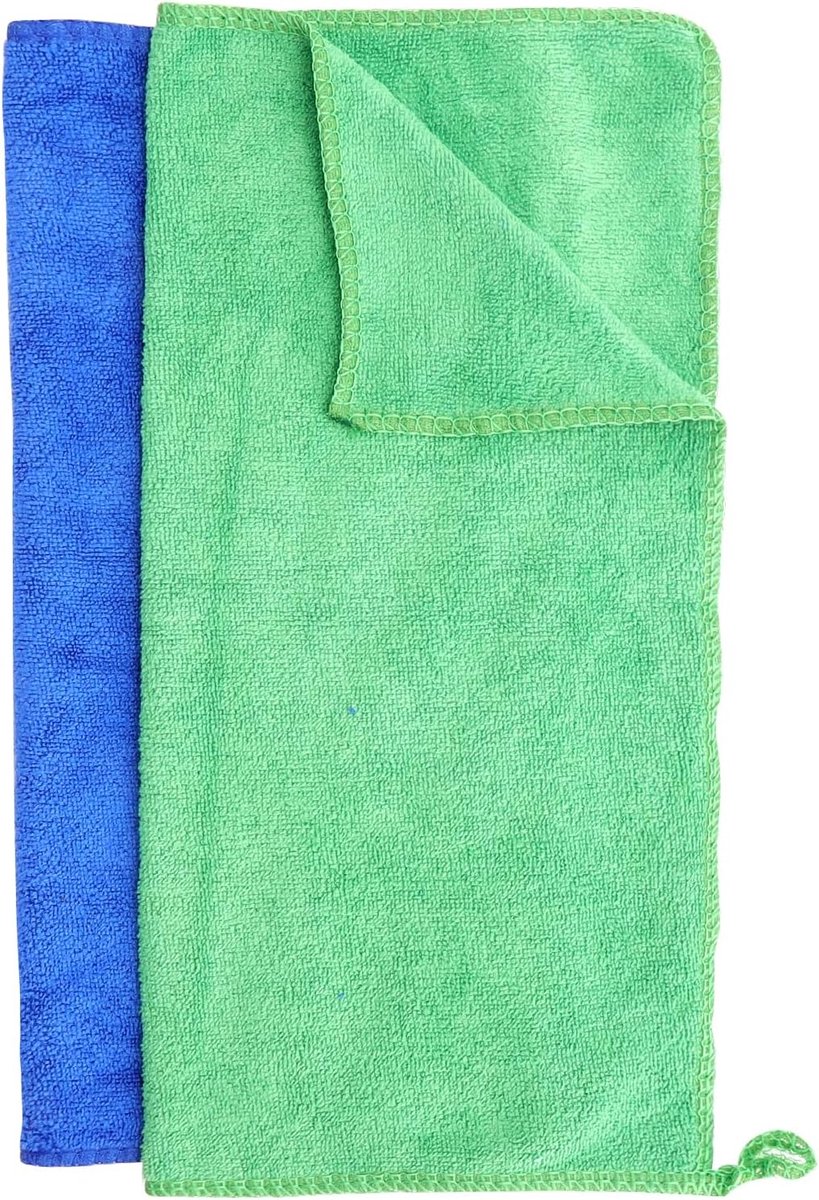Gastendoekjes set van 2 - 30 x 30 cm microvezel - zacht en huidvriendelijk - snel drogend voor badkamer - ShopVlot