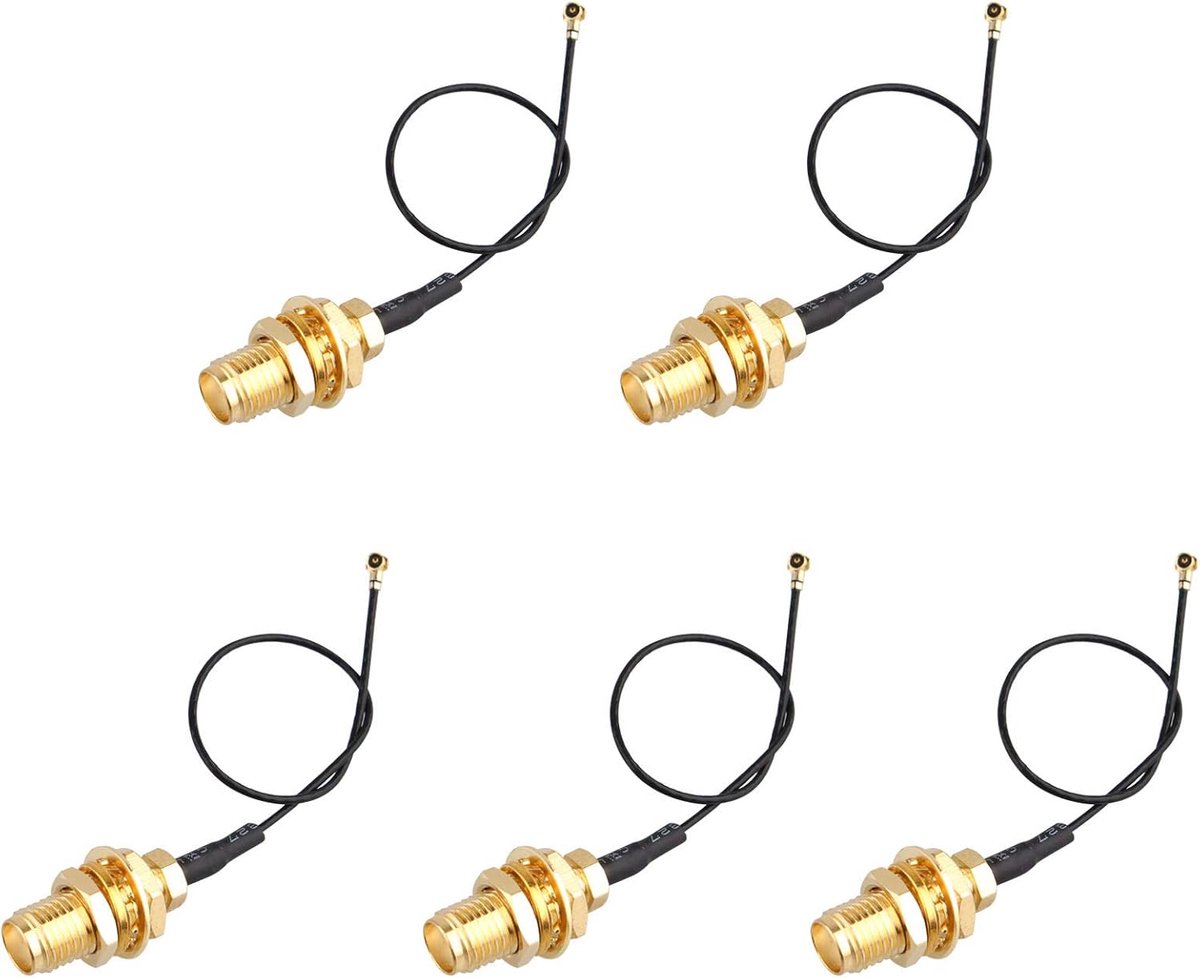 Pigtail antenne kabel 10CM - RP-SMA mannelijk naar U.FL - ideaal voor WiFi verbinding - voor DIY drone antennes - ShopVlot