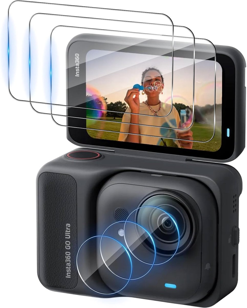 Screenprotector voor Insta360 Go Ultra - Tempered Glass - Anti-scratch - Optimale bescherming - ShopVlot