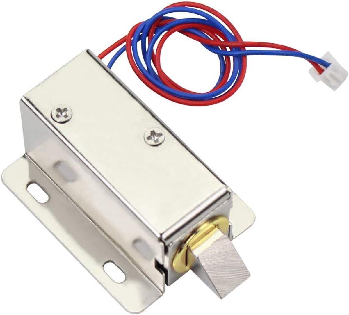 Solenoidslot 12V 0.6A - Klein en dun - Duurzaam met metalen structuur - Ideaal voor laden en kasten - ShopVlot