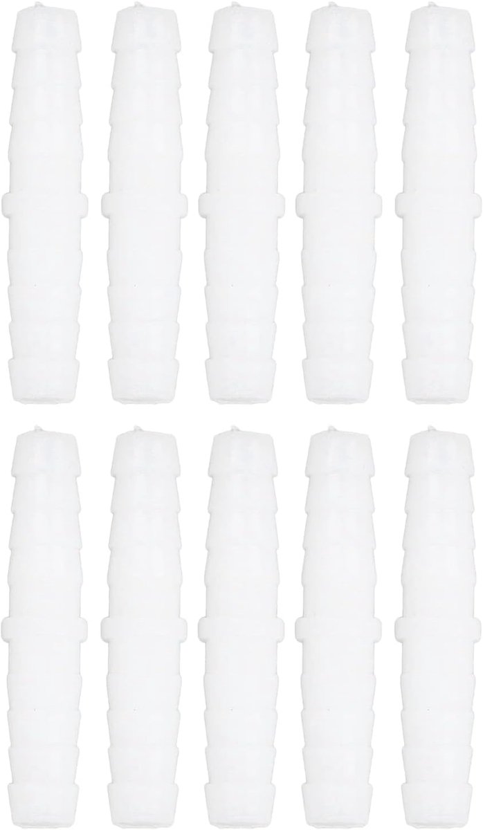 Plastic slangtule fitting 6-6mm - PE materiaal - slijtvast en roestvrij - ideaal voor watertransport - ShopVlot