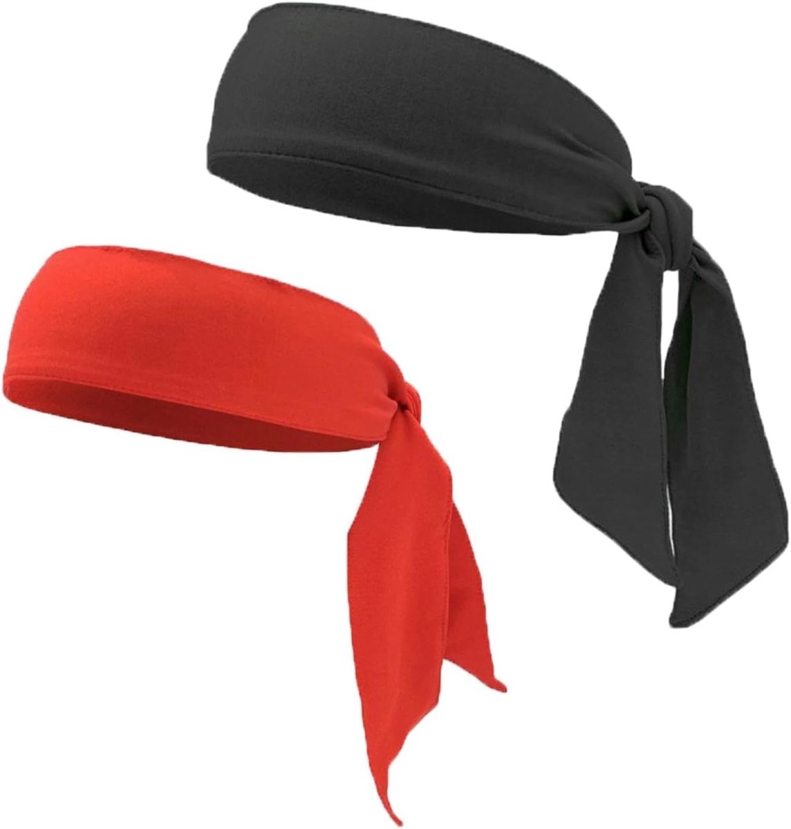 Sporthoofdbanden 2-pack - ademend polyester - anti-zweet technologie - perfect voor fitness - ShopVlot