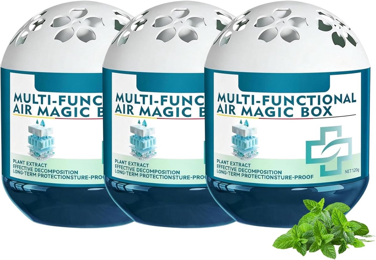 Luchtreiniger en Stofverwijderaar - Wit - Multifunctionele Stofbox met Plantaardige Formule - Voor Thuis en Kantoor