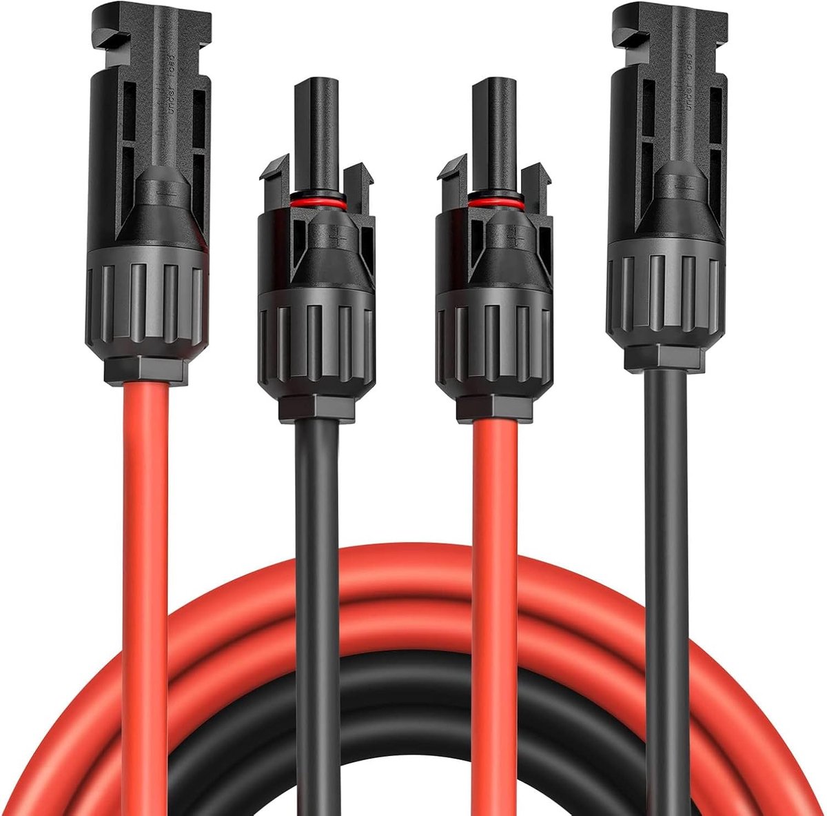 Solar kabel verlenging 10 m - 6 mm² - IP68 waterdichte stekker - ideaal voor zonnepanelen - ShopVlot
