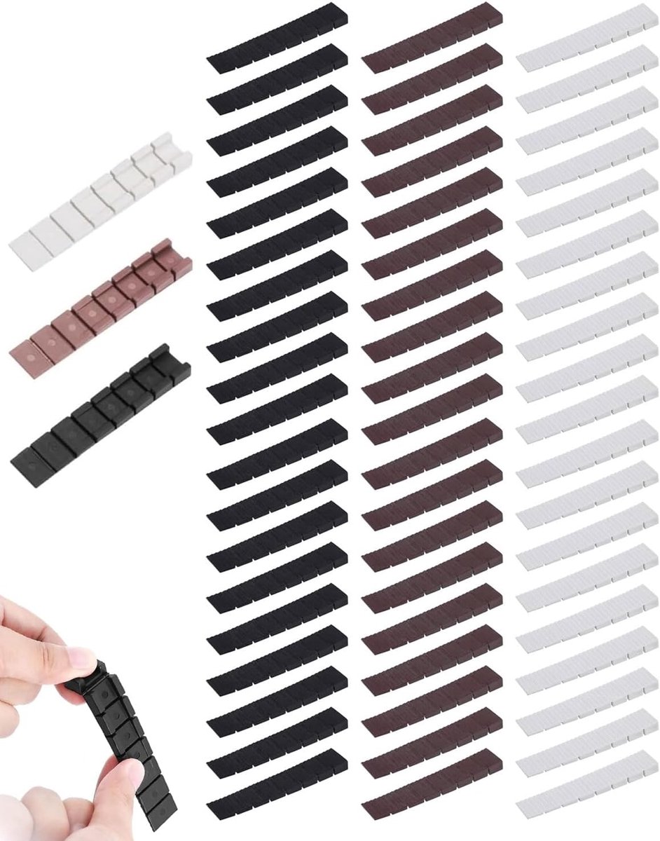 Wiggen voor meubels 60 stuks - instelwiggen 20 x 98 mm - antislip voor meubels - stabiliseer meubelpoten - ShopVlot